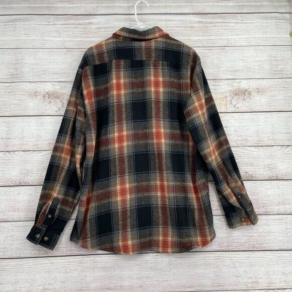Molokai Surf Co Super Soft Plaid Flannel Men's Size‎ XL Brown/Gray/Black - Picture 2 of 9